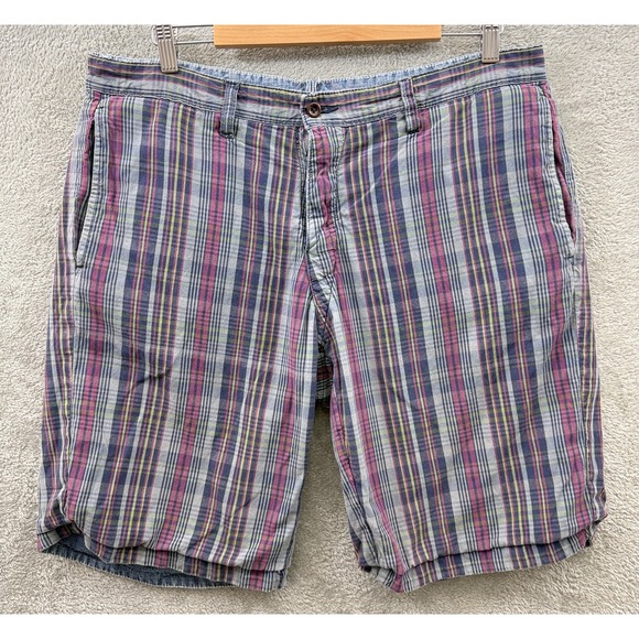Ralph Lauren Other - Ralph Lauren Yacht Club‎ Shorts Mens 34 Chambray Stripe Reversible Marine Chino